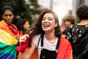 Portrait of Lesbian Young Woman