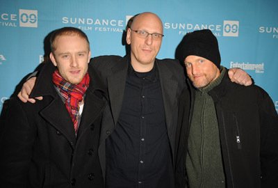 Director Oren Moverman, center, with "The Messenger" actors Ben Foster, left, and Woody Harrelson. Photo courtesy of Imdb.com.