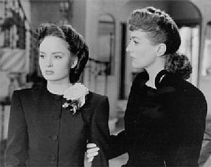Ann Blythe, left, played the ultimate spoiled teenager Veda in the 1945 film "Mildred Pierce" opposite Joan Crawford. 