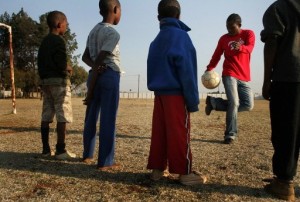 Children play at Amazing Grace Children's Home in South Africa. Photo courtesy of AFP.