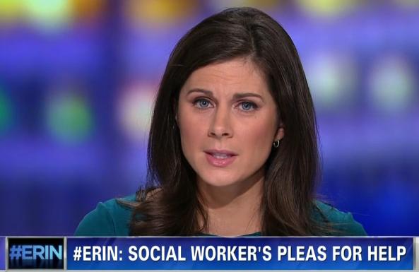 CNN's Erin Burnett spoke in support of social workers